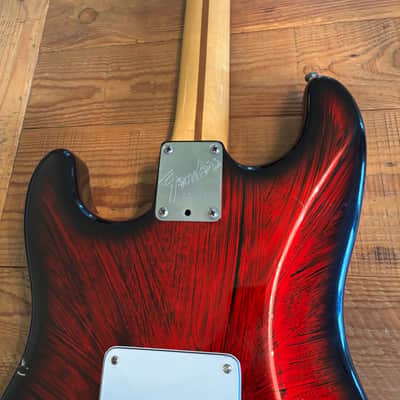 Fender Strat Plus Ultra Lace Sensors TBX Wilkinson Schallers 1991 - EXTREMELY RARE Firestorm Red image 8
