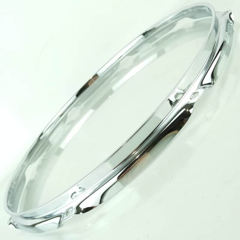 Ludwig 14"Snare/Floor Tom Drum 8Lug Batter Rim/Hoop 1.6mm Chrome Triple Flange80 image 1