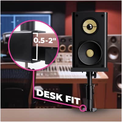 Liquid Stands Clamp-on Adjustable Speaker Monitor Stands with Tilt image 6