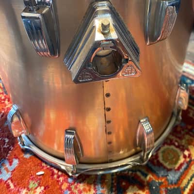 Ludwig 7pc Drum Kit - 8”, 10”, 12”, 13”, 16”, 18” and 24” Early-80’s - Brushed Gold image 22
