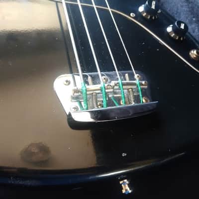 Fender Musicmaster Bass 1977 Black w/ original case + hard shell case image 7