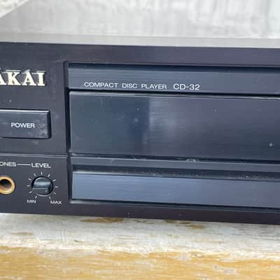 Vintage Akai CD-32 Compact Disc Player For Parts Or Repair 80s - Black image 2
