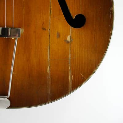 Harmony Patrician Arched Top Guitar c1950's Honey Shadeburst image 6