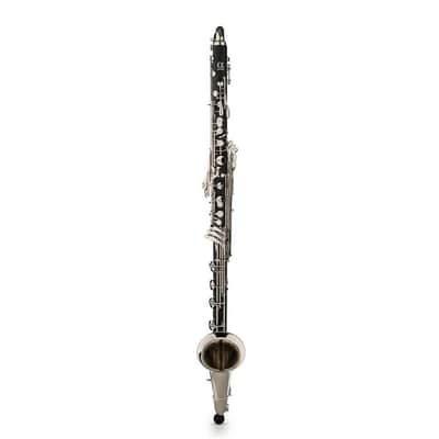 Backun Alpha Low C Bass Clarinet in ABS Silver Keys Backpack Case image 2