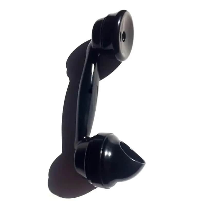 GPO Vintage Bakelite Telephone Microphone 1940s - Black image 1