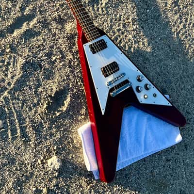 Vintage 1990 Gibson Flying V '67 Reissue Heritage Cherry w/ OHSC image 15