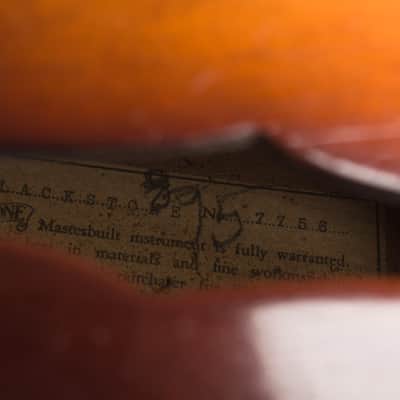 Epiphone  Blackstone Arch Top Acoustic Guitar (1934), ser. #7756, black chipboard case. image 13