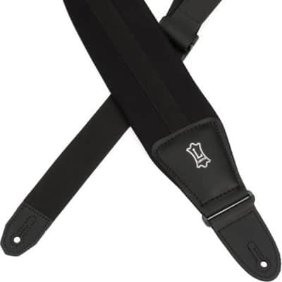 Levy's MRHNP3-BLK Neoprene Guitar Strap - Black image 2