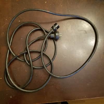 Belden Original Vintage Bell & Howell Projector Round Twist-Lock Bakelite Electric Power Cord Cable 1940s - 1950s - Black image 4