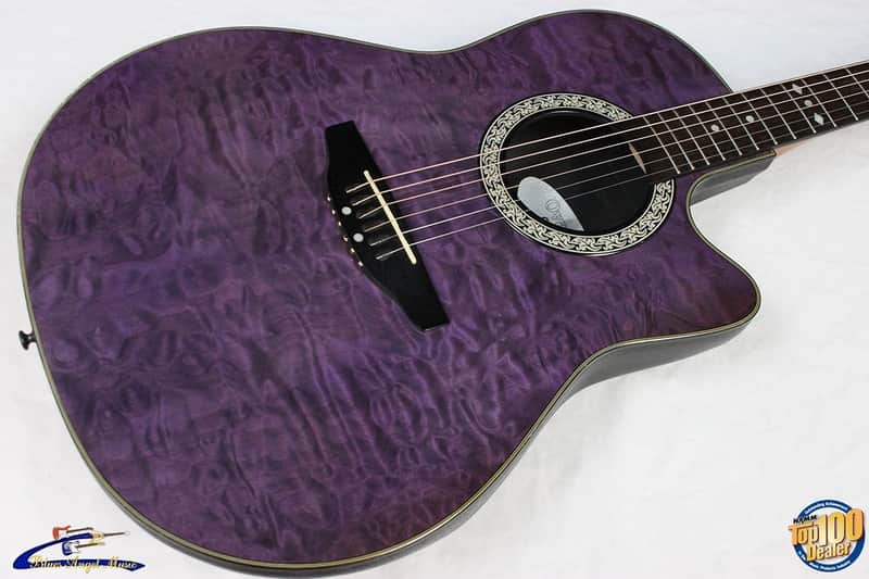 Ovation Celebrity CK057 Acoustic-Electric Guitar, Purple, Violet