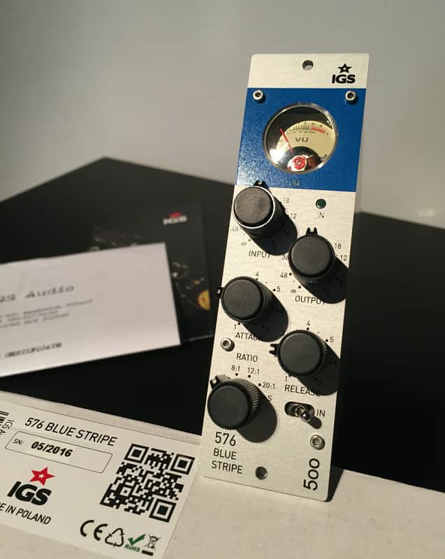 IGS Audio 576 Blue Stripe 500 Series FET Compressor Module image 2