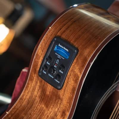 Washburn Bella Tono VITE-S9V Electro Acoustic Guitar - Gloss Charcoal Burst image 5