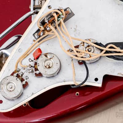 1987 Fender American Vintage '62 Stratocaster Candy Apple Red, 100% Original w/ Case, Corona image 21