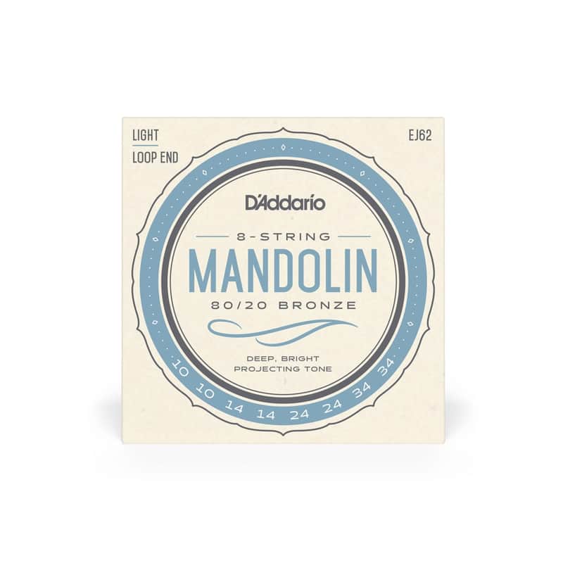 EJ62 80/20 Bronze Light Gauge Mandolin Strings -10-34 Gauge image 1