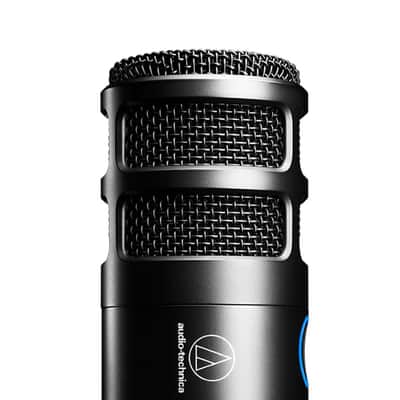 Liquid Audio Audio Technica AT2040 Black Hypercardioid Dynamic Podcast Microphone Bundle w/POP Filter Polishing Cloth image 4