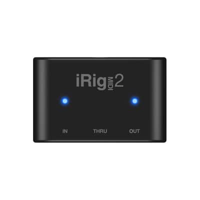 IK Multimedia iRig MIDI 2 Mobile USB/Lightning Interface for iOS 2014 - Present - Black image 1