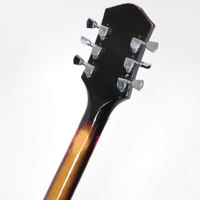 1968 Harmony Meteor H-60 Left Handed - Sunburst Finish - Super Flame! Lefty! image 9