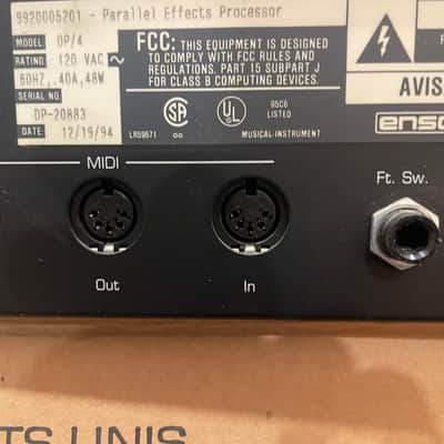 Ensoniq DP/4+ Parallel Effects Processor 1990s - Black image 2