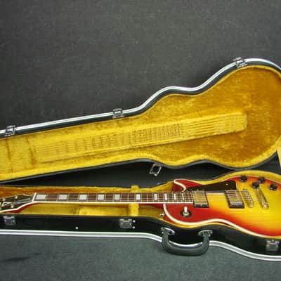 Vintage 1970s Penco "Lawsuit Era" Les Paul Custom Electric Guitar W/Case image 12