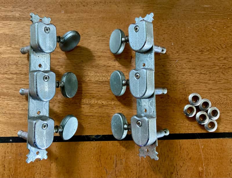 Vintage Teisco Aria Matsumoku Guitar Strip 3X3 Tuners 60’s 70’s - image 1