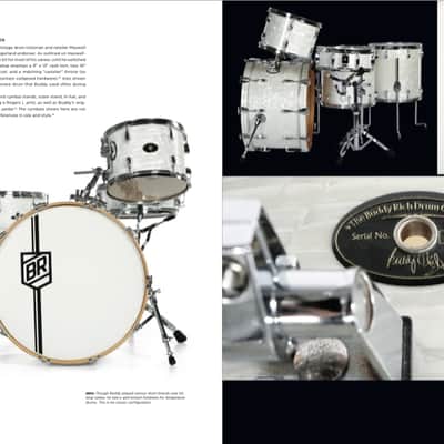 Buddy Rich Drum Co. - David Frangioni Collection, Buddy Rich Classic 5-Piece Kit, 24", 16", 16", 13", 5x14" - White Marine Pearl image 8