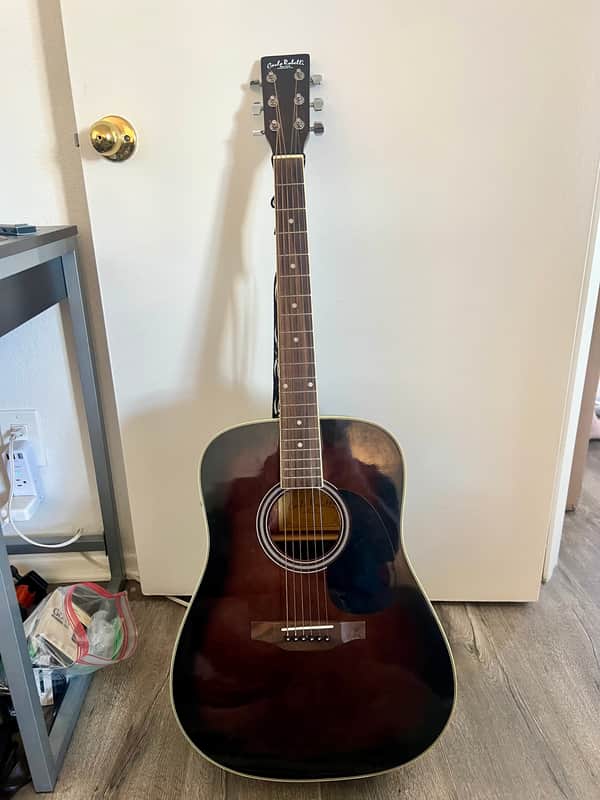 Carlo Robelli Acoustic-Electric Guitar (Sunburst) with Gig Bag