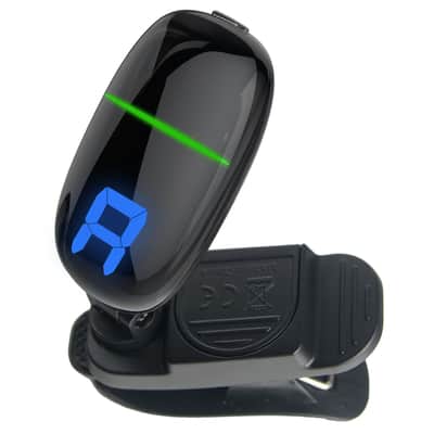 ChromaCast 2 Pack Multi-Functional Clip-On Chromatic Go Tuner | Accurate and Fast Clip-On Tuning for Guitars, Bass, Ukulele, Violin | Easy-to-Read LCD Display, Compact Design 2023 image 2