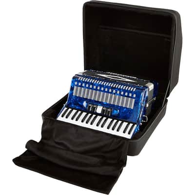 SofiaMari SM 3472 34 Piano 72 Bass Button Accordion Regular Dark Blue Pearl image 5