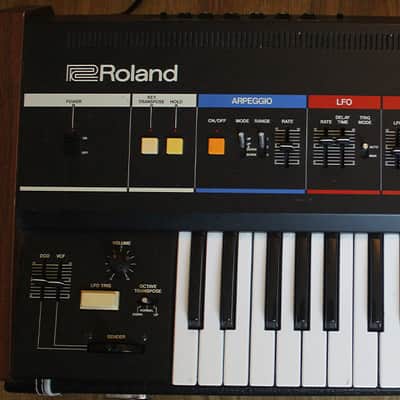 Roland Juno-6 61-Key Polyphonic Synthesizer 1982 - 1984 - Black image 4