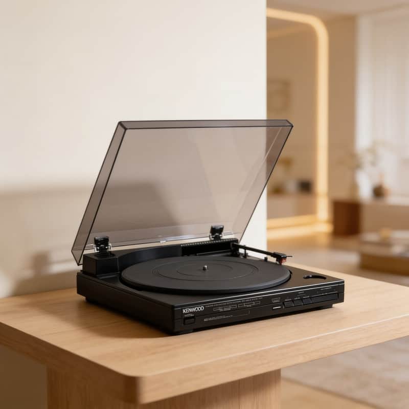 KENWOOD P-5X Rare Vintage Turntable Tested Working Direct Drive Linear Warranty image 1