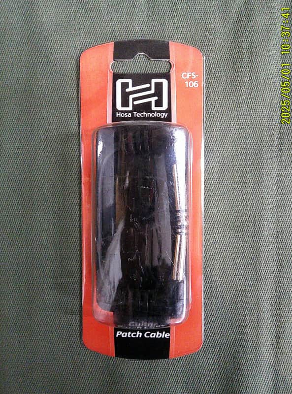Hosa CFS106 Guitar Patch Cable Molded Angle-Angle - 6' 2010s - Standard image 1
