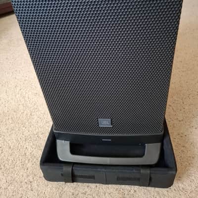 JBL EON ONE Portable Bluetooth PA System Including Rolling Base Speaker Transporter + Cover + Mic Cable + Gibson Gtr Cable image 2