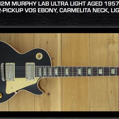 Gibson Custom Shop Murphy Lab '57 Les Paul Blacktop Reissue Ultra Light Aged. MINT!!! 8lbs ONLY! Carmelita neck. Historic Medium Jumbo Frets M2M Made To Measure image 9
