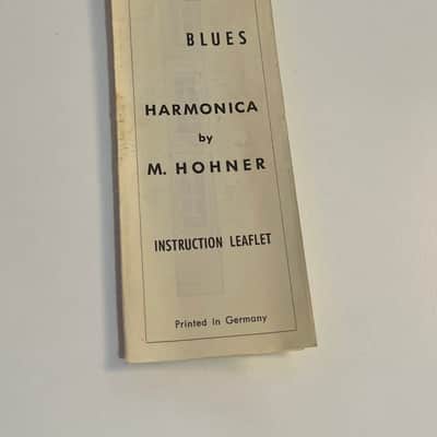 Hohner Rhythm and Blues C1 Harmonica with case and instruction booklet 1960's image 9