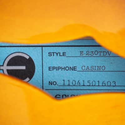 2011 Epiphone Casino 1961 50th Anniversary Limited Edition Guitar Gibson USA P90 image 6