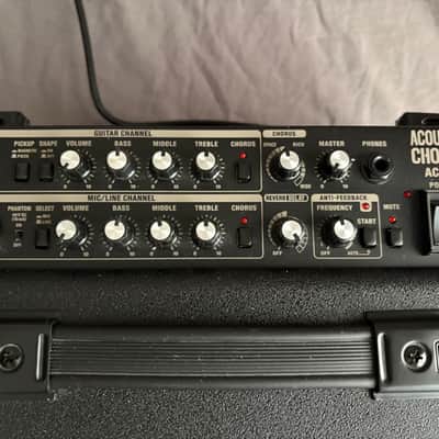 Roland AC-90 Acoustic Chorus 2-Channel 90-Watt 2x8" Acoustic Guitar Combo 2007 - Present - Black image 2
