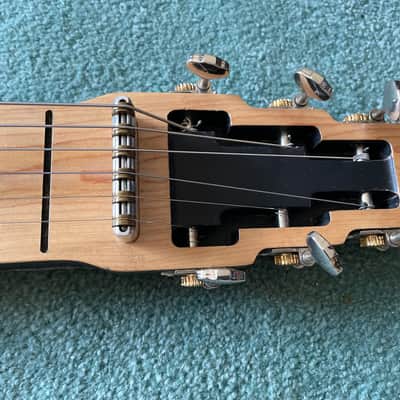 Jackson SlideKing LS Lap Steel with a 3 strings palm bending lever - Natural, no legs, felt fabric on the back side image 22