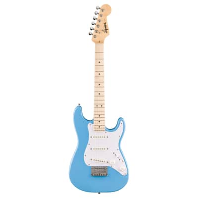 Fender Squier Mini Stratocaster Electric Guitar, California Blue, Maple image 3