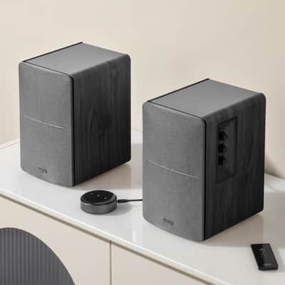 Edifier R1280T Powered Bookshelf Speakers, 2.0 Active Monitor Speaker System, Black image 6
