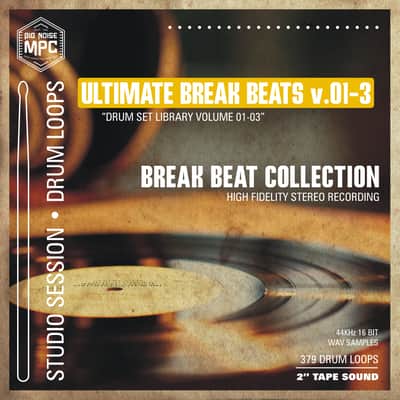 SD Card Drum Sample Bundle “Drum Wax v.01-04” Vinyl Classics & “Ultimate Break Beats” v.01-03 | 2GB image 2