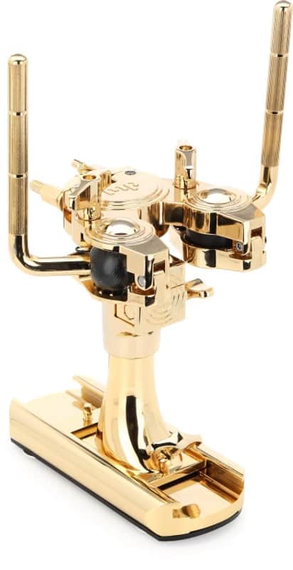 DW P9900BD Bass Drum Double Tom Mount - Gold image 1