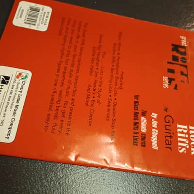 Cherry Lane Blues Rock Riffs for Guitar Tab Training Book w/ CD! 1995 - Red image 2