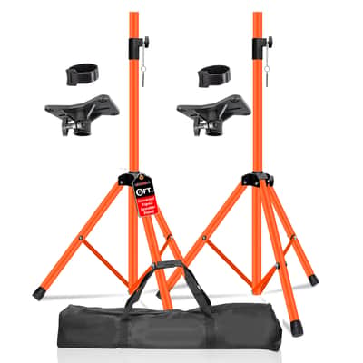 5 Core Speaker Stand Pair Height Adjustable 72" Heavy Duty PA DJ Tripod Studio Monitor Stands image 1