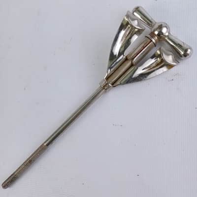 Ludwig 1x Bass Drum Long Bow-Tie Tension T-Rod+Claw 6" Nickel 50s Club Date WFL image 2