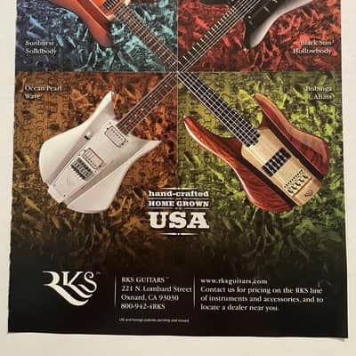 RKS USA Made Rare Prototype Dave Mason Design Electric Guitar image 5