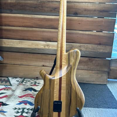 Chris Stambaugh Music Designs 5 String Bass - Koa top birdseye maple neck image 2