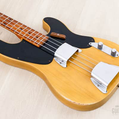 1953 Fender Precision Bass Vintage Blackguard Telecaster Bass Butterscotch w/ Case image 11