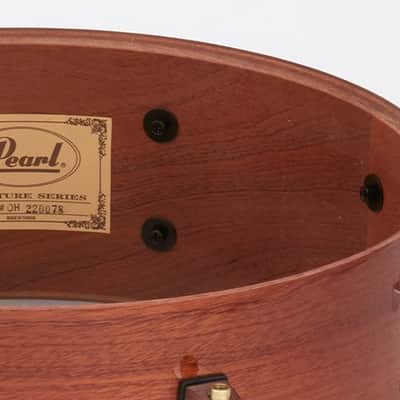 Pearl Omar Hakim Signature 13x5" Mahogany Snare Drum | Natural Mahogany Lacquer | Worldwide Ship | Authorized Dealer image 2