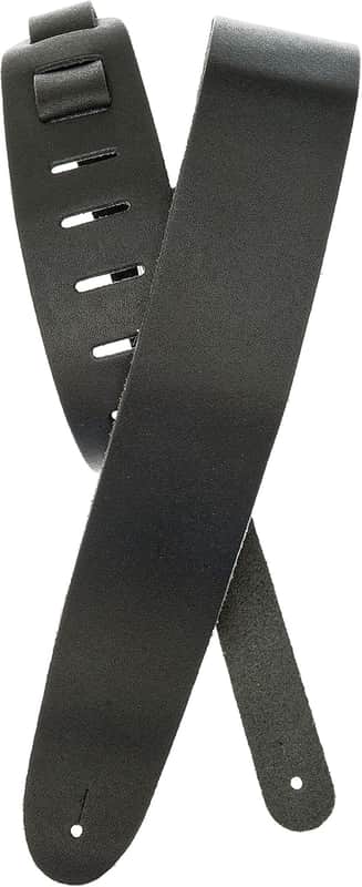 Leather Guitar Strap - Guitar Accessories - Electric Guitar Strap, Acoustic Guitar Strap, Acoustic Electric Guitar Strap & Bass Guitar Strap - Classic Style - Black image 1