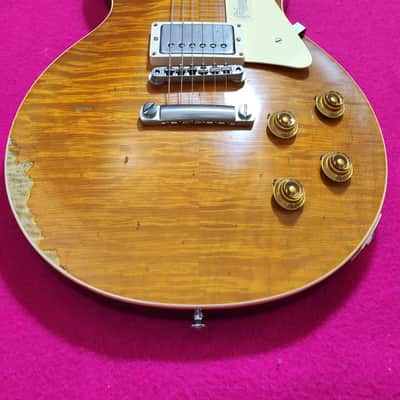 Gibson Les Paul Ultra Aged R9 BRAZILIAN ROSEWOOD Lemon drop (2018) + original vintage 1961 unsealed PAFS + 1959 hardware image 12